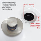 LEKEYE Tub Stopper | Shower Drain Hair Catcher | Pop-up Drain Stopper - Image 4