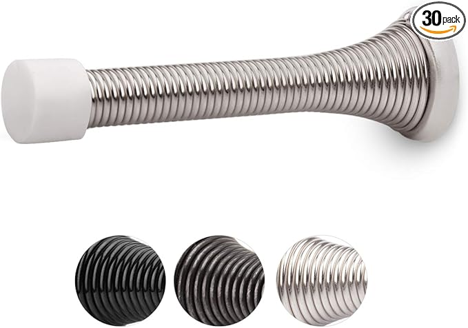 HOMOTEK 30 Pack Spring Door Stopper by HOMOTEK