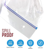 12 Large Plastic Storage Bags, 3 Gallons, Zero BPA, Double Zipper Seal - Image 3