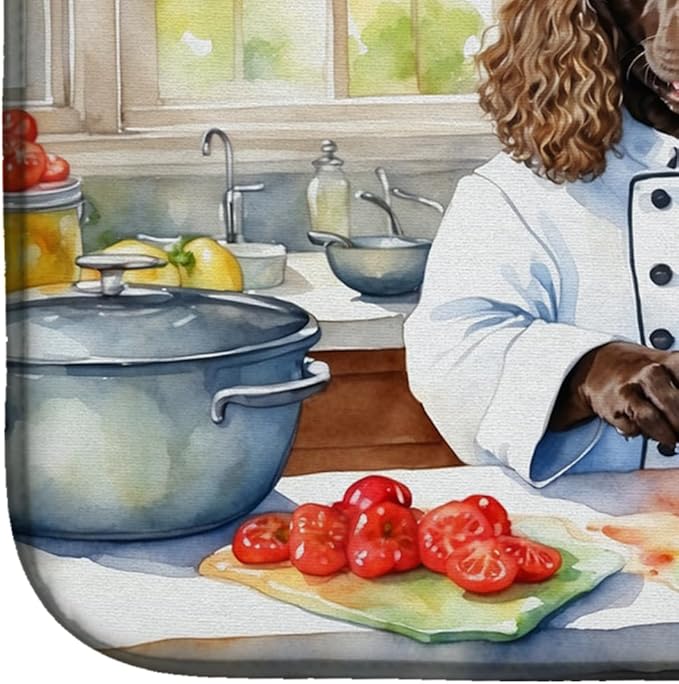 Caroline's Treasures DAC6190DDM American Water Spaniel The Chef Dish Drying Mat - Image 4