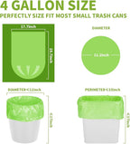 Magesh 105 Count 4 Gallon Small Trash Bags, Transparent, Leak-Proof, - Image 6