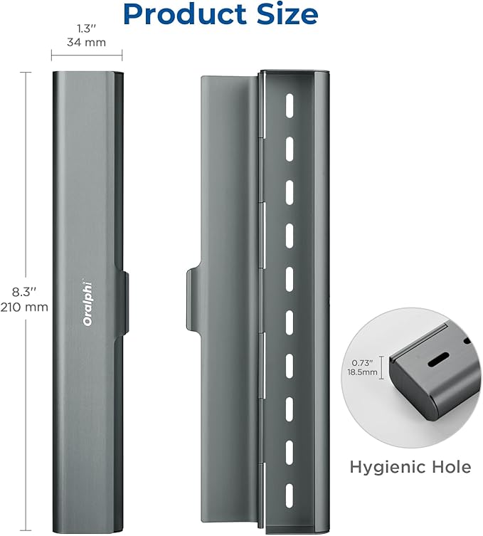 Aluminum Toothbrush Travel Case, Portable Travel Toothbrush Holder, Durable - Image 5