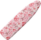 Heart Design Ironing Board Cover and Pad 15 x 54 Thick Padding by Oamsistay