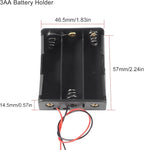 5pcs 18650 Battery Clip 3 Slots 11.1V Plastic 18650 Battery Storage Box Case - Image 2