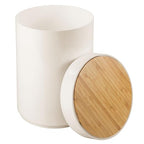 mDesign Plastic Round Trash Can Small Wastebasket - Image 6