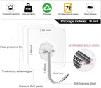 ZESLMG Adhesive Wall Hooks No Damage - Image 2