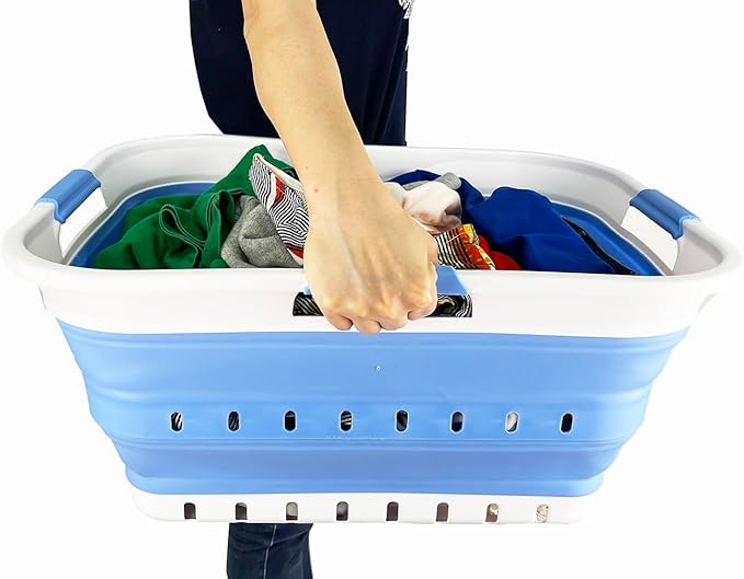 SAMMART 42L Collapsible Plastic Laundry Basket - Image 8