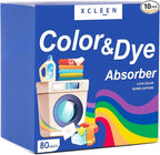 Color Absorber Laundry Sheets 80 Count, Dye Catcher to Prevent Clothes from by Xcleen