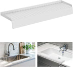 Sink Edge Protector with Suction Cup, Silicone Sink Splash Guard by Lioush