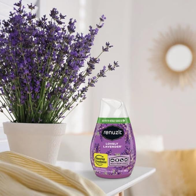 Renuzit, Lovely Lavender Gel Air Freshener, 7 Ounce - Image 2