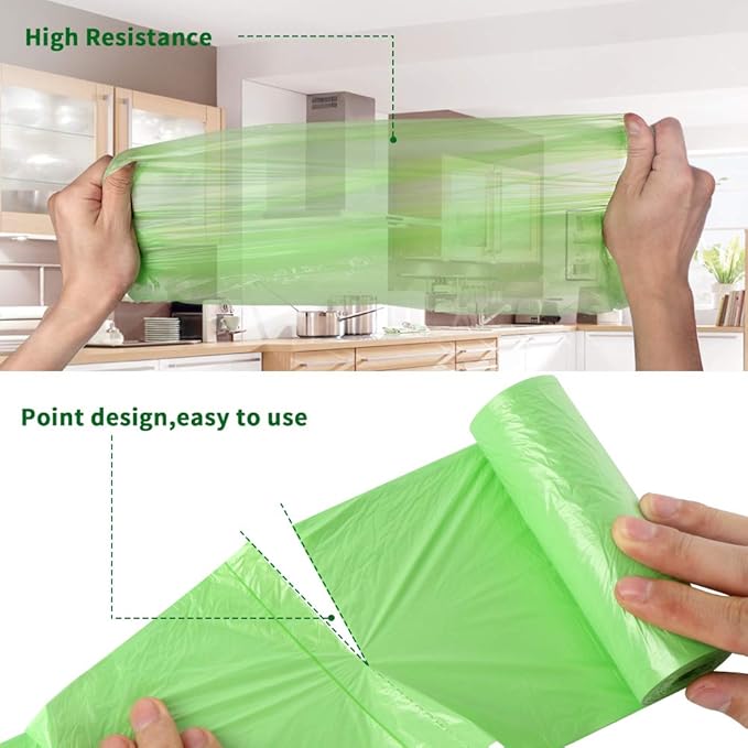 Biodegradable Trash Bags 4-6 Gallon, Extra Thick Small Trash Bag Recycling - Image 5