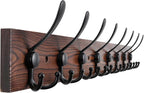 32.2'' Large Coat Rack Wall Mount Coat Hooks Coat Hanger by Kuhome