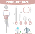 YOTIME Standing Straw Cleaner Brush Set, 4in1 Reusable Straw Brushes - Image 2