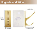 Gold Self Adhesive Towel Hooks, Extra Sticky and Strong 10LB, Stainless Hook - Image 3