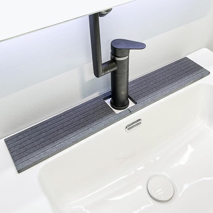 Kitchen Sink Faucet Mat, Prevents Moisture Buildup, Suitable by Unknown