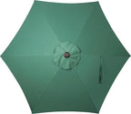 Blissun 7.5 ft Patio Umbrella, Yard Umbrella, Outdoor Market Umbrella with Push Button Tilt Crank, Seaglass - Image 5