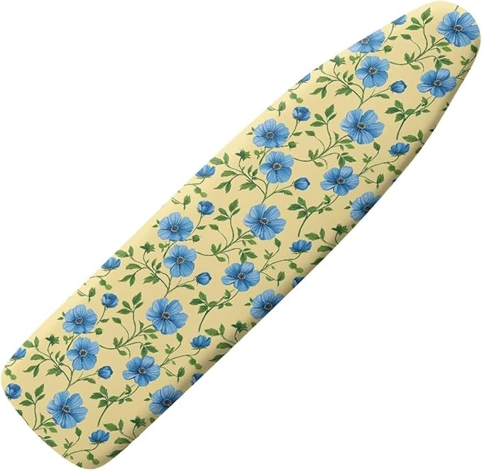 Blue Floral Ironing Board Cover Standard Ironing Board Full Size by Tomeusey