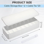 Tatuo 4 Pcs Cable Organizer Box - Image 2