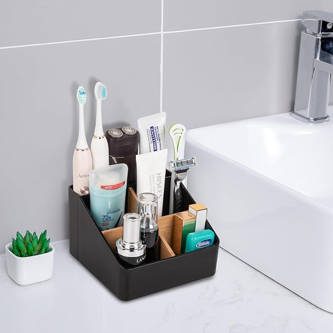 Toothbrush Holder for Bathrooms, 5 Slots Tooth Brush Holder - Image 2