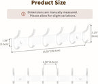 White Coat Rack Wall Mount - Image 6