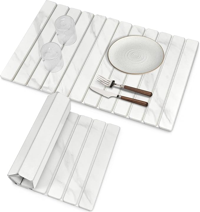 Large Stone Dish Drying Mats for Kitchen Counter, Eco-Friendly Absorbent by Unknown