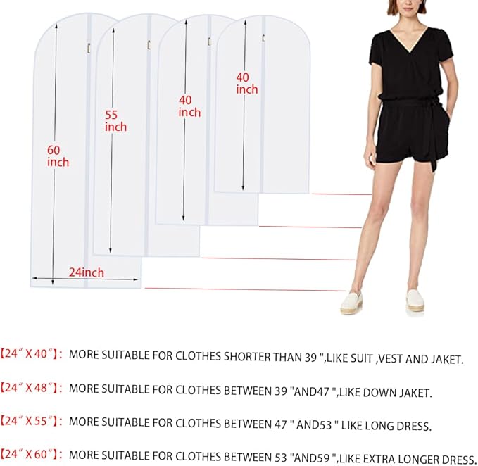 Hanging Garment Bags Hanging Clothes Bags - Image 2
