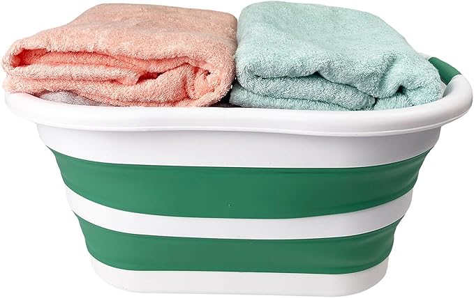 SAMMART 40L Set of 2 Collapsible Plastic Laundry Hamper - Image 3