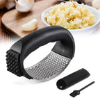 Stainless Steel Garlic Press Rocker Set, Garlic Press Rocker Stainless Steel by GOJXDNE