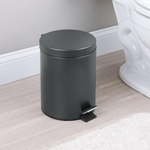 InterDesign 5-Liter Steel Step Waste Can - Image 2