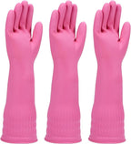Rubber dishwashing gloves 3 or 6 Pairs by IUCGE