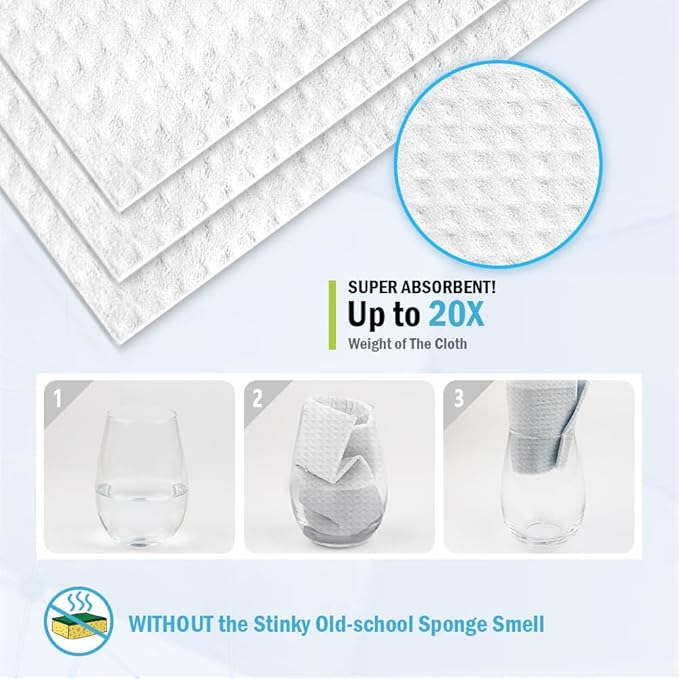 AIDEA Swedish Dishcloths for Kitchen, Absorbent Sponge Dish Cloth, Dishcloths - Image 5