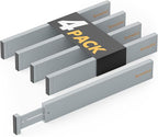 SpaceAid 4 Pack Bamboo Drawer Dividers by SpaceAid