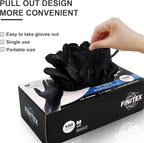 FINITEX Black Nitrile Disposable Medical Exam Gloves - Image 8