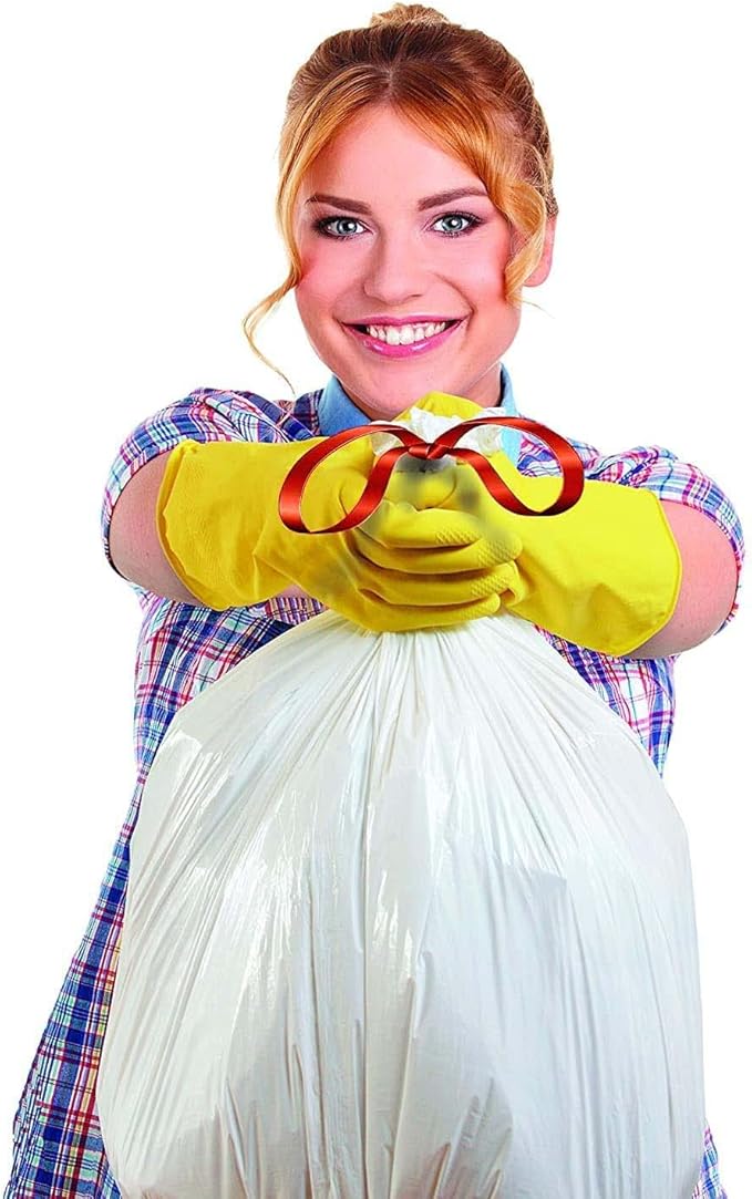 Aluf Plastics Tall Kitchen 13 Gallon Drawstring Trash Bags 0.9 MIL - Image 4