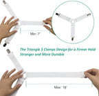 Bed Sheet Fasteners, Adjustable Mattress Suspenders, Mattress Cover Straps - Image 4