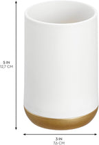 iDesign Toothbrush Holder with 3 Divided Sections - Image 2