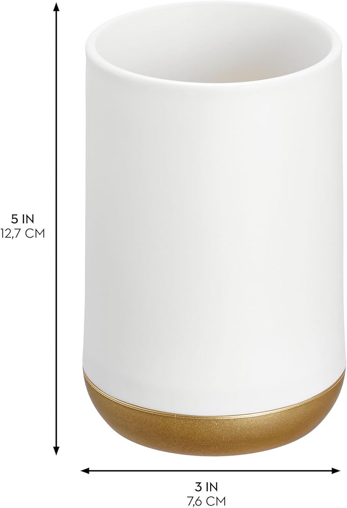 iDesign Toothbrush Holder with 3 Divided Sections - Image 2