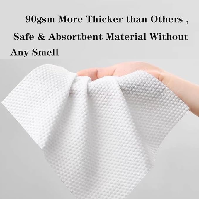 【Large Pack】Disposable Face Towels 160 Count, Hanging Design100% Bio-based - Image 5