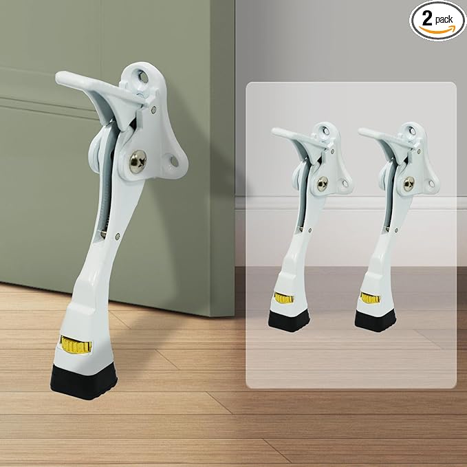 GoldPig Door Stoppers, 2 Packs Kickdown Door Stop by GoldPig