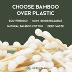 600 Pack Organic Cotton Swabs Natural Cotton Swabs - Image 5