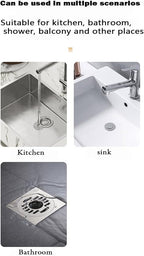 Drain Hair Catcher, Silicone Bathtub Drain Protector 2 Pcs （White Round） - Image 7