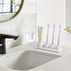 4 Pack Mini Ceramic Toothbrush Holder Stand - Image 7