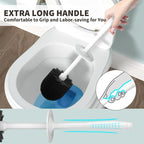 Toilet Brush and Holder 2 Pack, Toilet Bowl Brush - Image 4