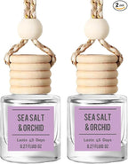 Sea Salt & Orchid Hanging Car Air Freshener – Long Lasting Essential Oil by Unknown