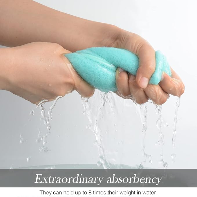 SINLAND Absorbent Coral Velvet Washcloth Ultra Soft Microfiber Face Towels 12 x - Image 7