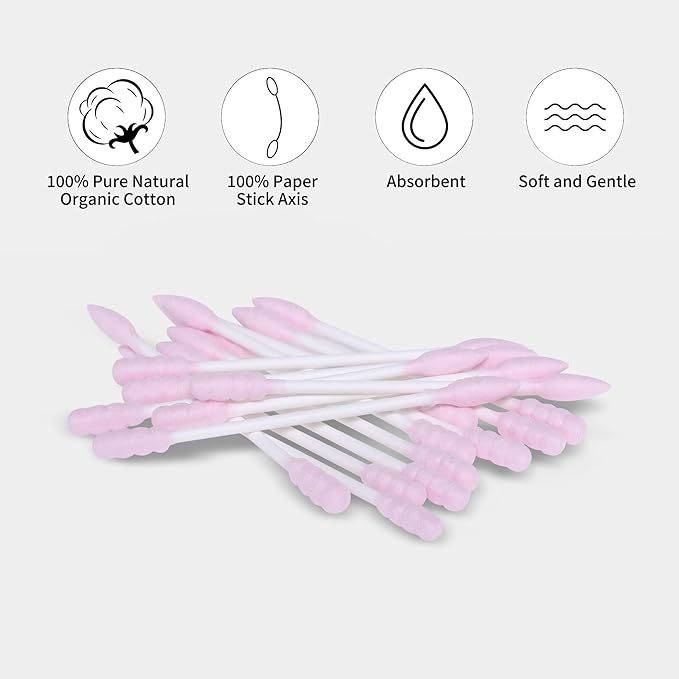 Pink Cotton Swabs Spiral Pointed - Image 5