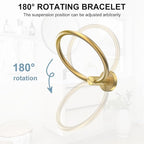 SetSail Towel Holder Screw-in Gold Towel Ring - Image 3