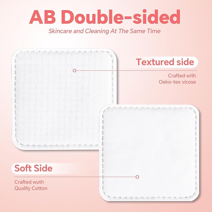 Square Cotton Pads, 100% Cotton, Not to Shed or Fall Apart, Unique Triple-Layer - Image 3