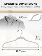 SMARTOR Plastic Hangers 50 Pack, Thin Hangers - Image 7