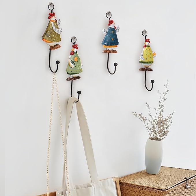 GDYOOSHOW Sunflower Resin Iron Hooks Chrysanthemum Flower Hooks - Image 4